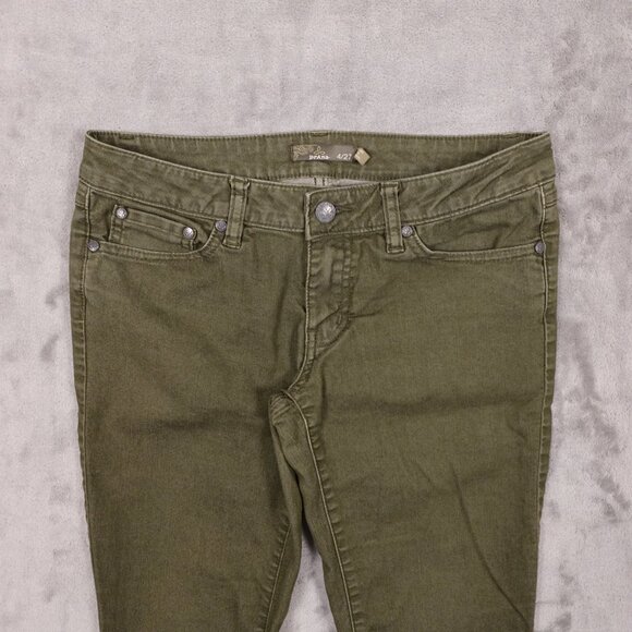Prana Kara jean fitted low rise women's 4/27 cargo green - Picture 2 of 12